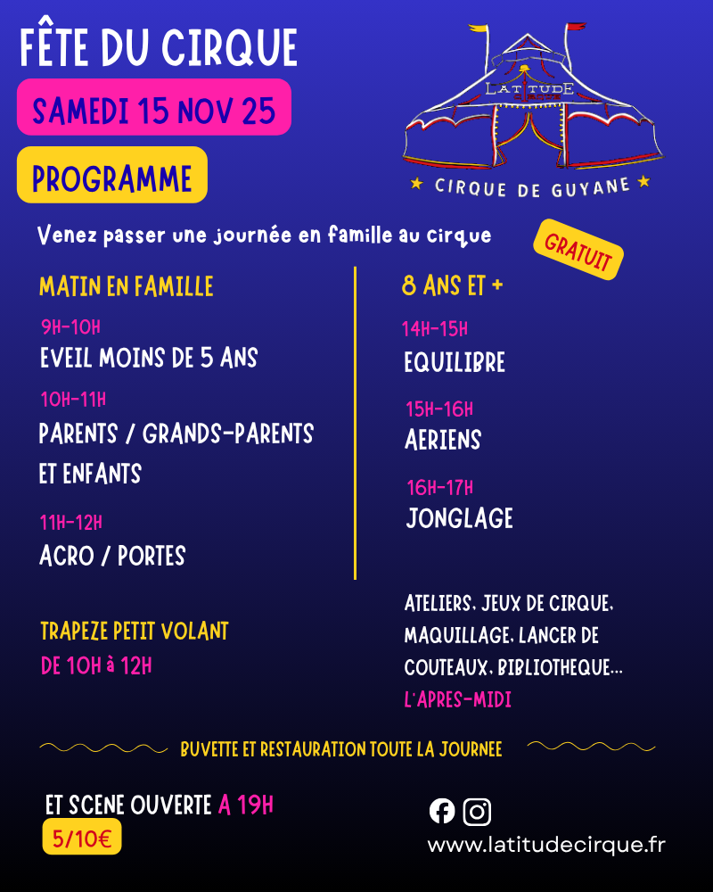 Programme fête du cirque